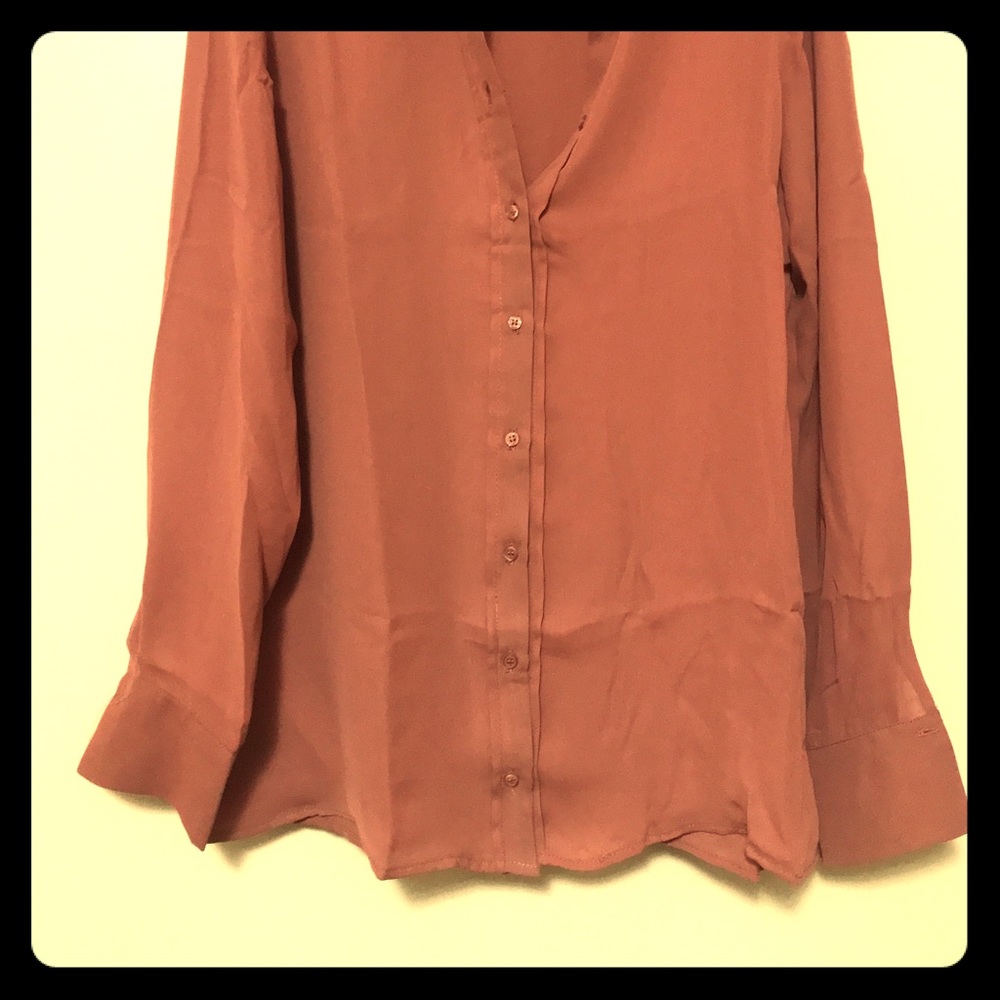Brown button up